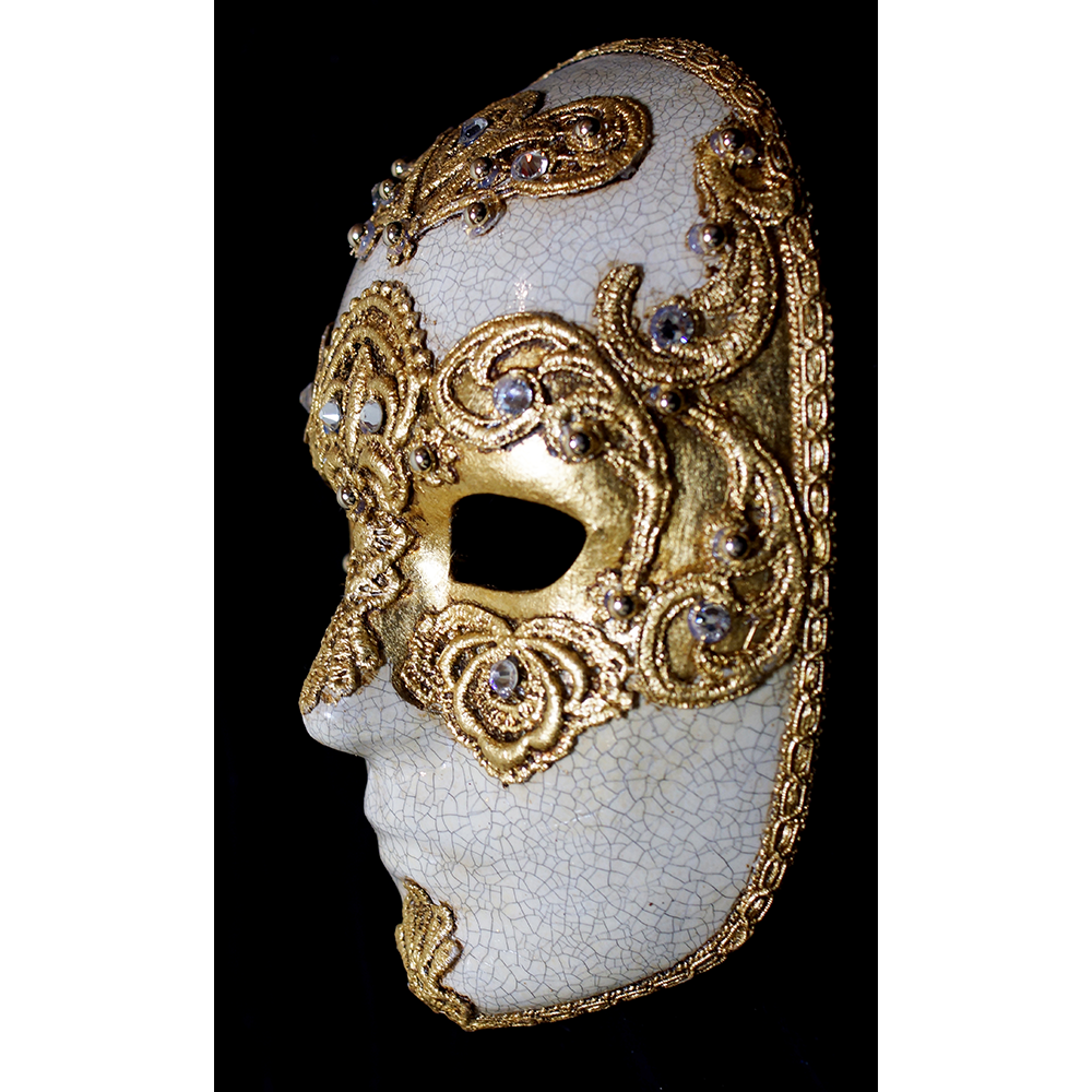 Volto Venetian Mask, Volto Arcobaleno Strass - Venetian Mask Society