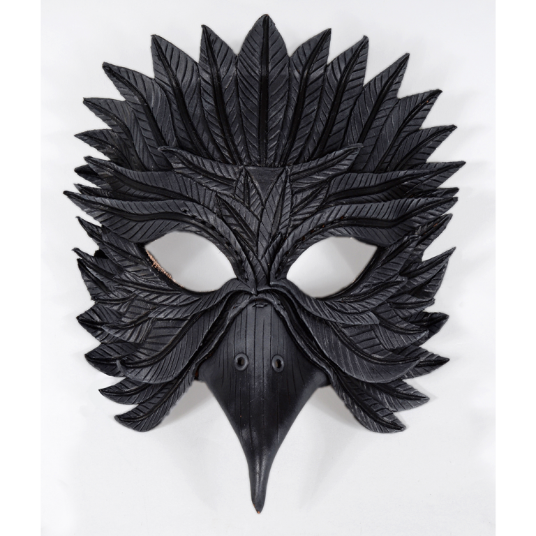 Black Raven Mask Second Face